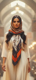 روسری زنانه نخی سیااسکارف قواره ۱۴۰ وارداتی چهارفصل